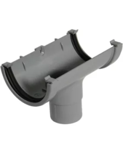 GBP Grey Round Gutter and Downpipe - Half Round Gutter and Downpipe ...