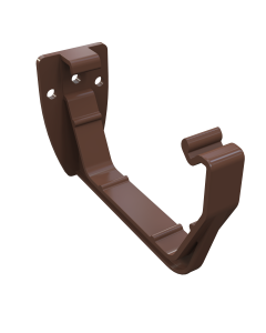 GBP Brown Plastic 114mm Square Gutter and Square 65mm Downpipe ...